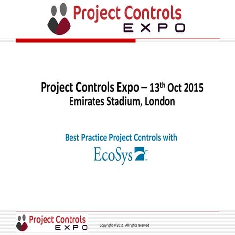 Session T2 - Best Practice Project Controls with EcoSys | PDF