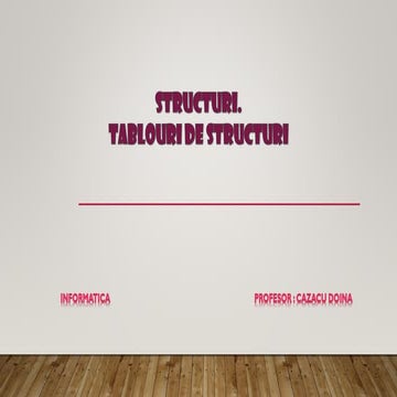 Comprehensive Guide to Structures and Arrays of Structures in ...