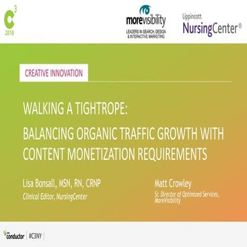 Walking a Tightrope: Balancing Organic Traffic Growth with Content Monetizati...