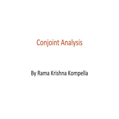 T21 conjoint analysis