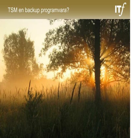 IBM Tivoli - Cloud enable your backup solution!