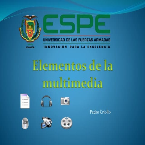 Elementos de la multimedia | PDF