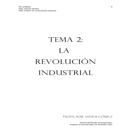T2 revolución industrial