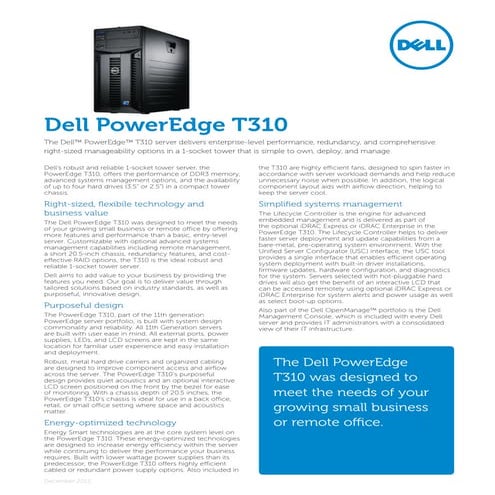 T310 spec sheet | PDF