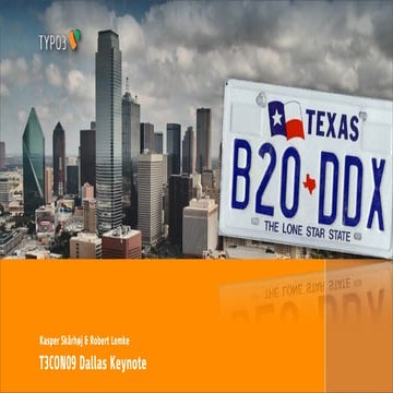 T3CON09 Dallas Keynote