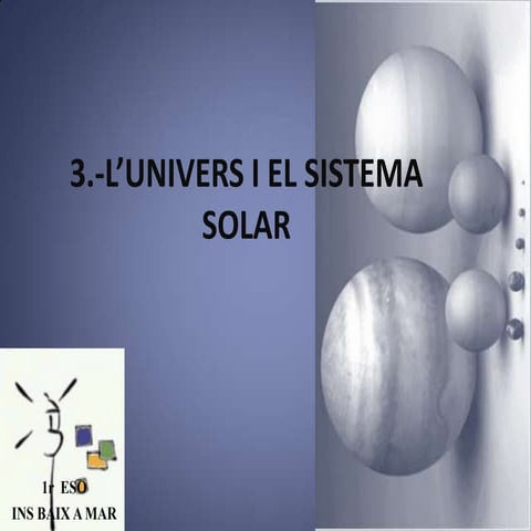 T3 l'univers i el sistema solar powerpoint