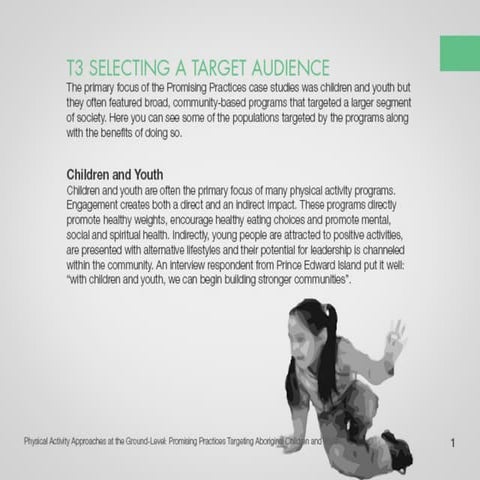 T3 Selecting a Target Audience