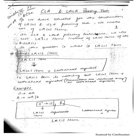 Compiler Design IPU notes Handwritten