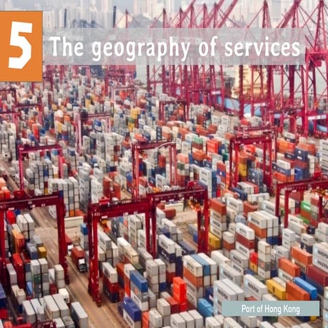 T5 La geografía de los servicios. Geography of services. 