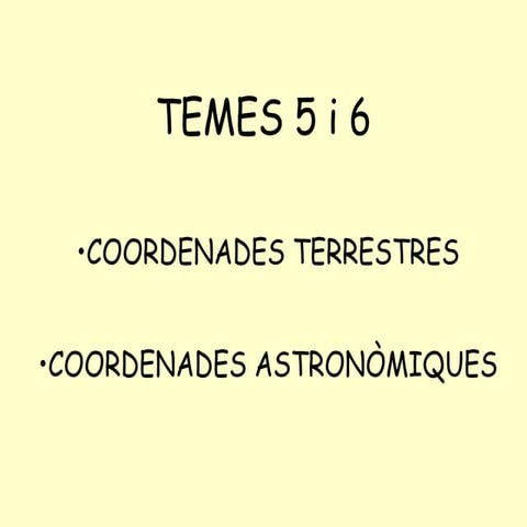 T5i6 coordenades