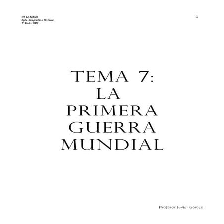 T7 Primera Guerra Mundial IGM