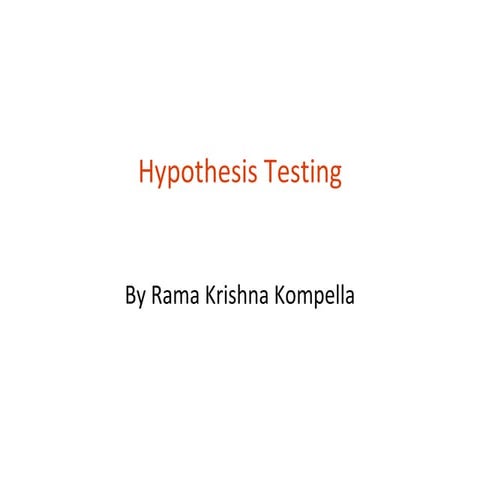 T8 hypothesis testing