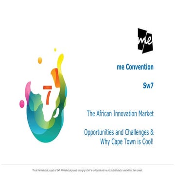 Startup Cities: Cape Town, South Africa - Me Convention 2018
