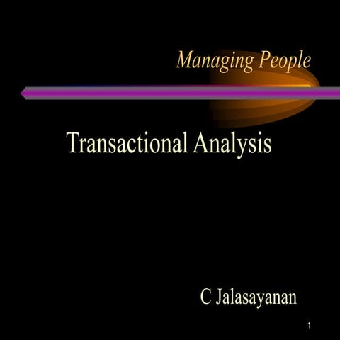 Transactional Analysis