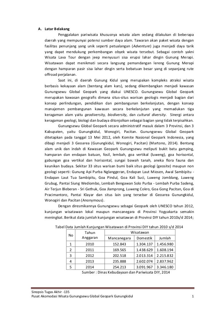 Contoh Sinopsis Proposal Sketsa