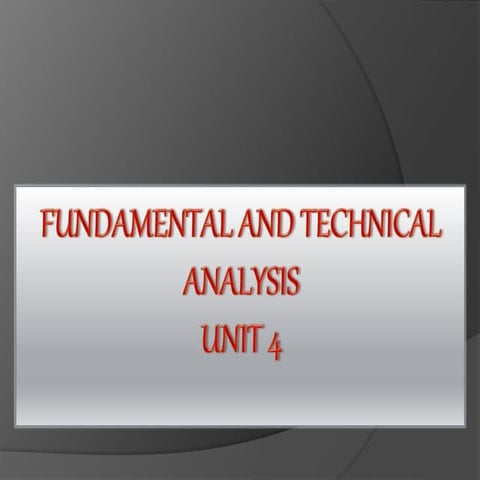 Technical analysis