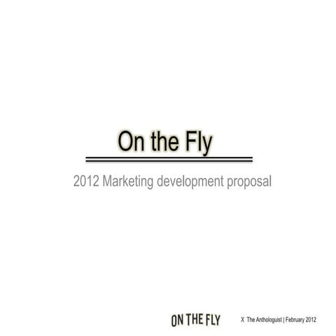 Ta   on the fly - marketing pitch