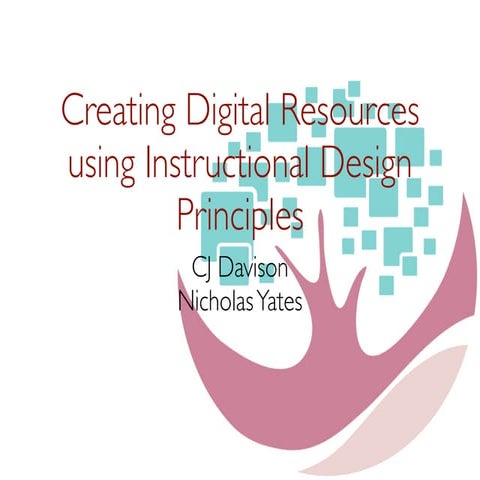Creating Digital Resources using Instructional Design Principles