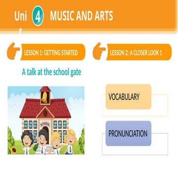 Tiếng Anh Global Success 7 - Unit 4 Music and Arts - Lesson 1 + 2.pptx