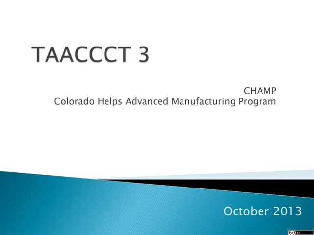Taaccct 1 online learning status oct 2013