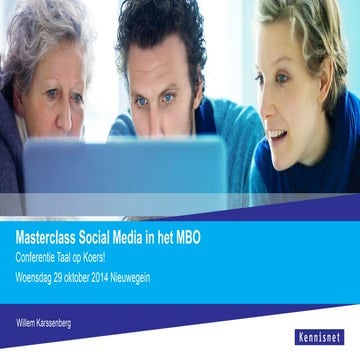 Taal op koers! Social media in het mbo