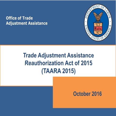Trade Adjustment Assistance 2015