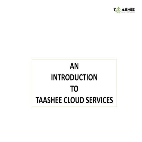 Taashee cloud services