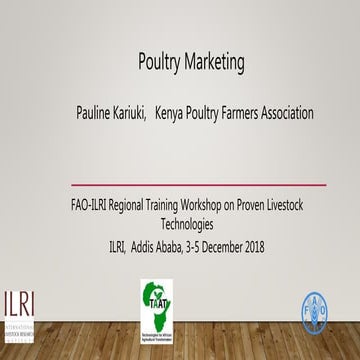  Poultry marketing