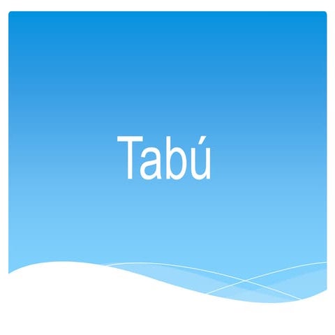 Palabras tabú y eufemismos | PPTX