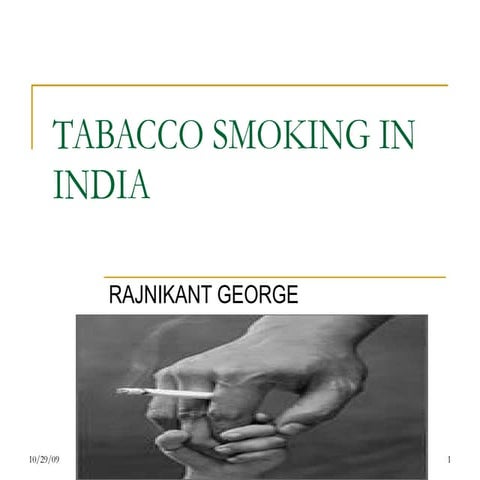 Tabacco Smoking In India