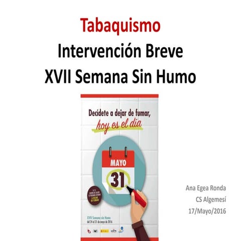 Intervención Breve en Tabaquismo