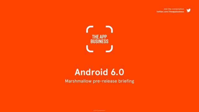 Android M Pre-Release Briefing 
