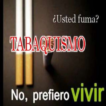Tabaquismo. belen