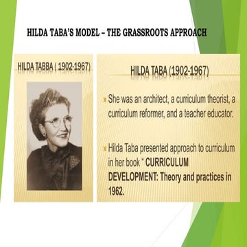 Tabas-Model or Grassroots model ........ | PPTX