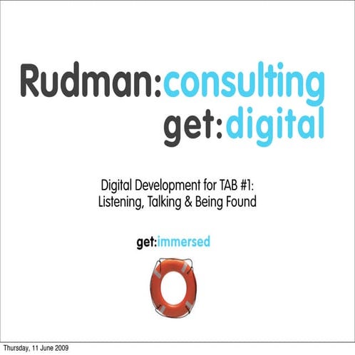 Tab Digi Development #1: listening & talking