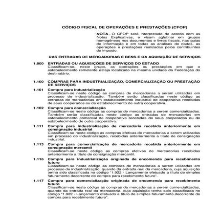 Cfop | RTF