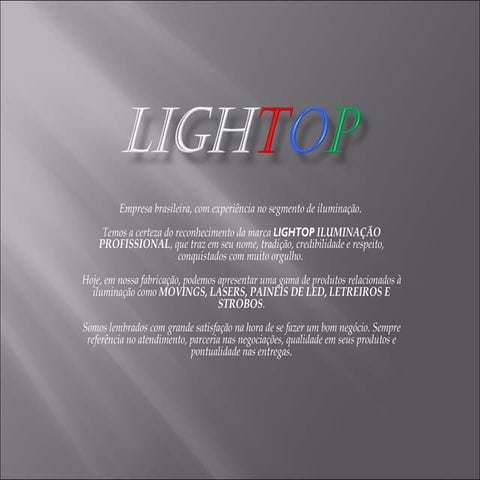 Linha de Produtos lightop
