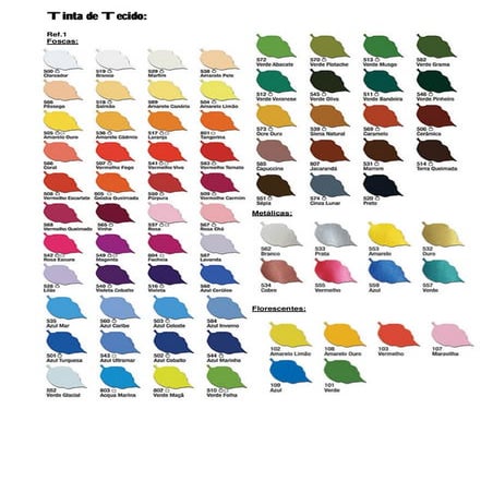 Tabelas De Cores | PDF