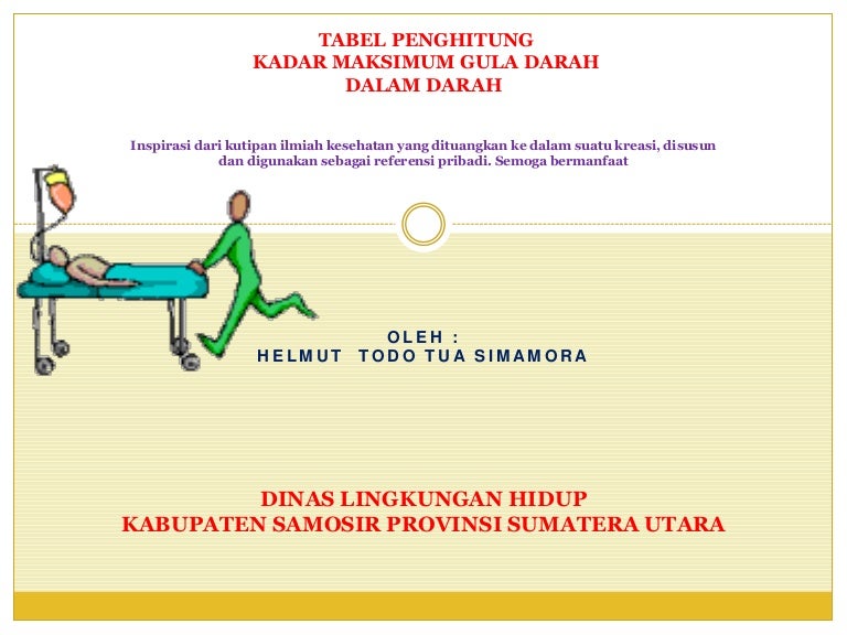 Analisa Kadar Gula Dalam Darah Dengan Menggunakan