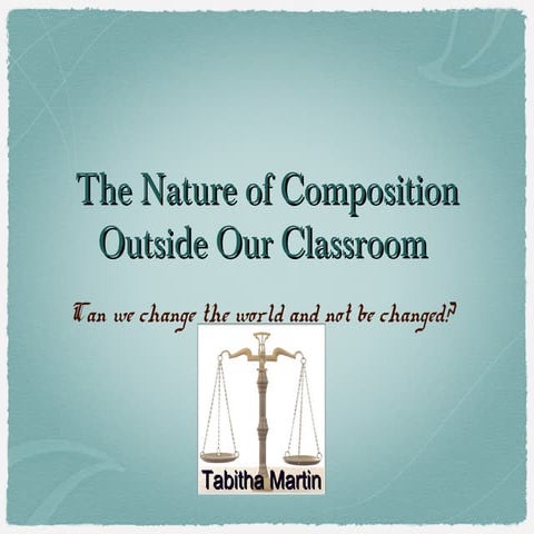 Nature of Composition Outside the Classroom | PPT