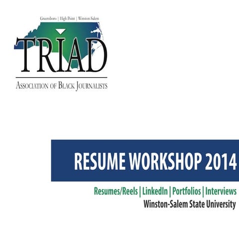 TABJ Resume/LinkedIn Workshop Presentation 110814