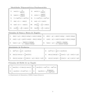 Identidades Trignometricas