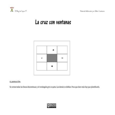 Tabla del 100+cruz con ventanas