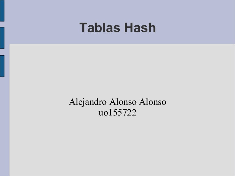 Tabla hash