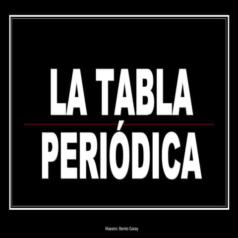 Tabla periodica
