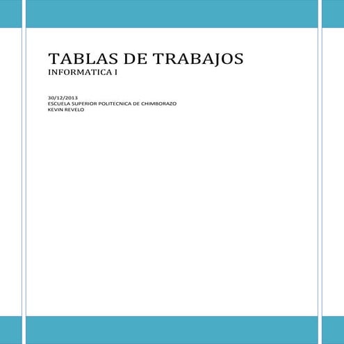 Tablas