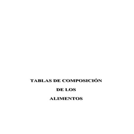 Tablas de composicion de alimentos  (61 paginas)... 01