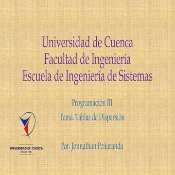 Programación 3: tablas de dispersión