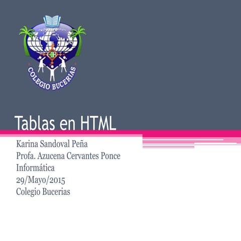 Tablas html