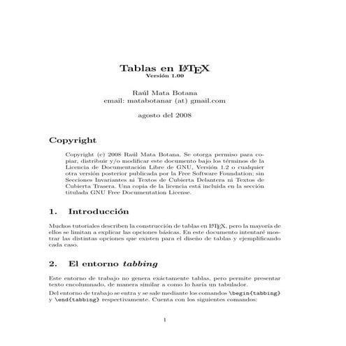 Tablas latex